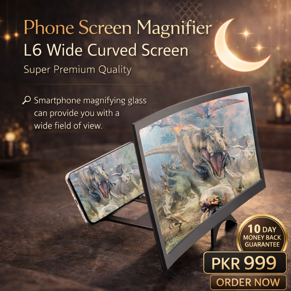 Phone Screen Magnifier L6 Wide Curved Screen in Super Premium Quality