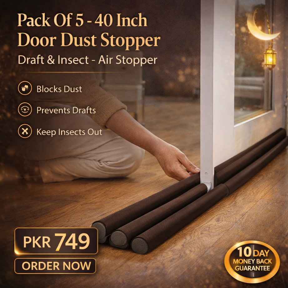 Pack Of 5 - 40 Inch Door Dust Stopper Draft & Insect - Air Stopper