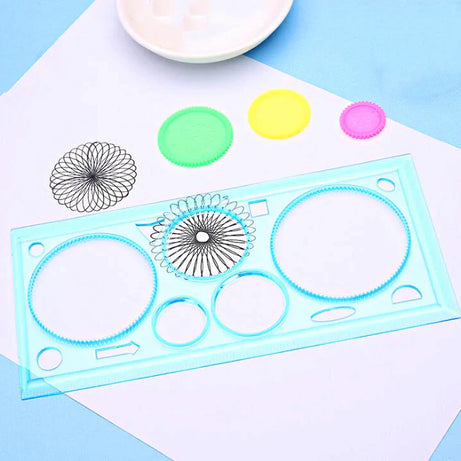 Plastic Spirograph Ruler Set for Circular Designing