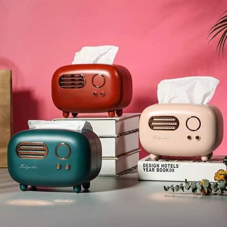 Retro Radio Tissue Box