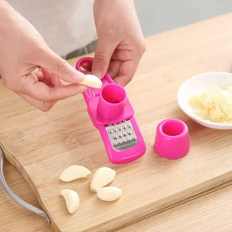 Multifunction Mini Garlic Press Grinding Grater