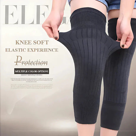 Full Wool Cashmere Warm Knee Pads 2 Pcs Super Elastic Knees Sleeves Support Protector
