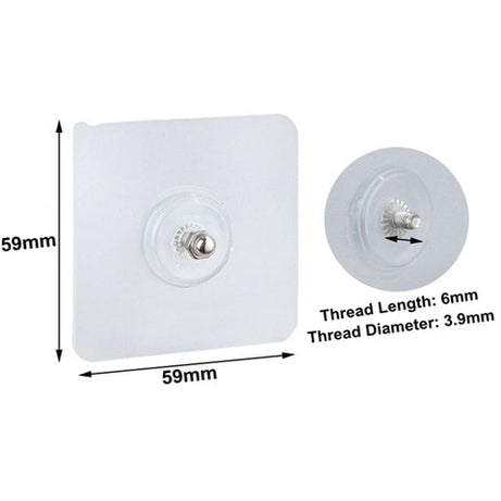 Punch Free Self Adhesive Screw Wall Hook For Home and Outdoor Use