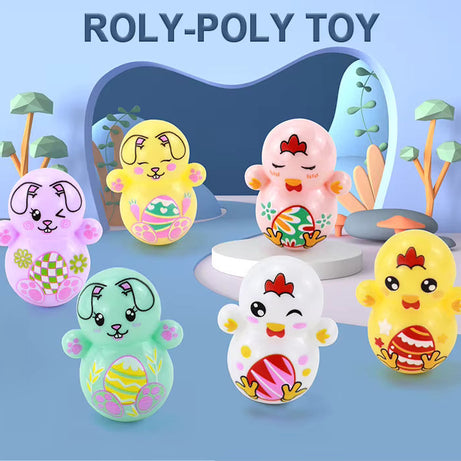 Roly-Poly Toy Tumbler Shaking Fidget Doll (Random Color) – 3Pcs