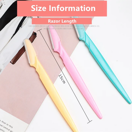 3Pcs Women’s Facial Razors for Eyebrow, Lip & Makeup
