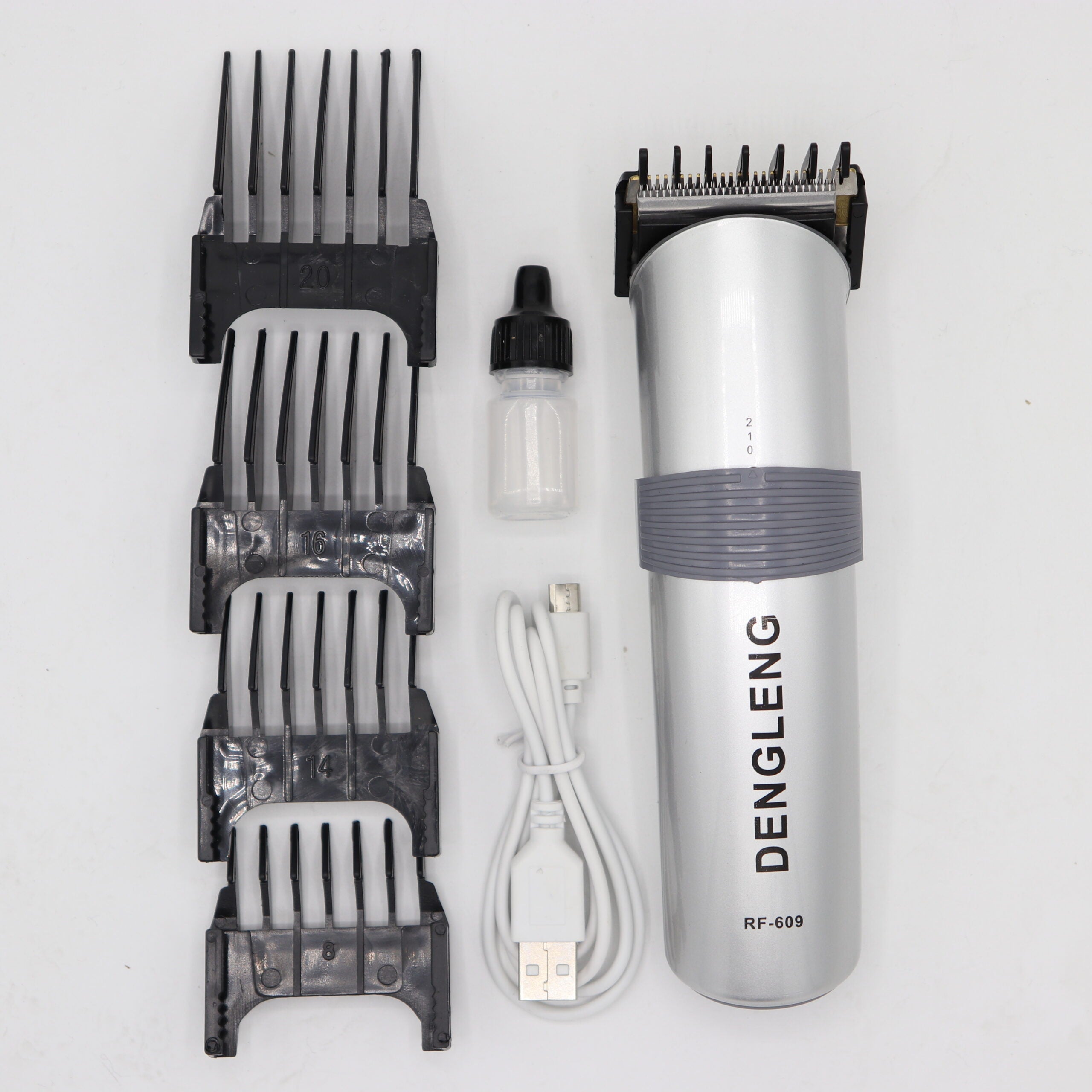 Dengleng RF-609 Rechargeable Hair And Beard Shaving Machine Set With Box For Men And Grooming
