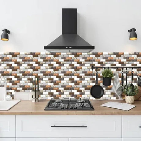 Pack Of 24 Waterproof Smart Self Adhesive Tile Stickers