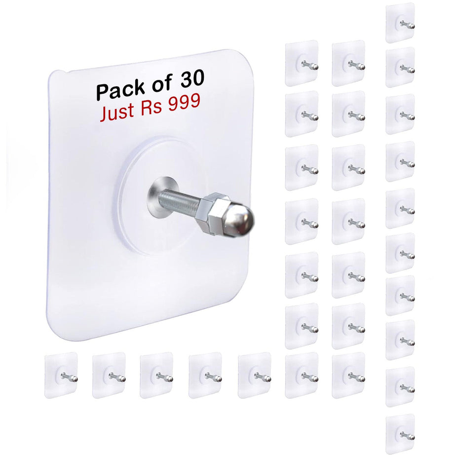 Punch Free Self Adhesive Screw Wall Hook For Home and Outdoor Use