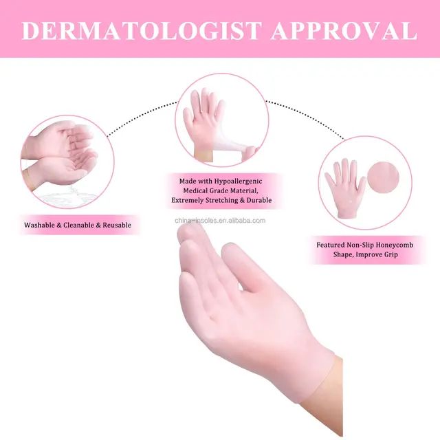 Silicone Gel Moisturizing Gloves