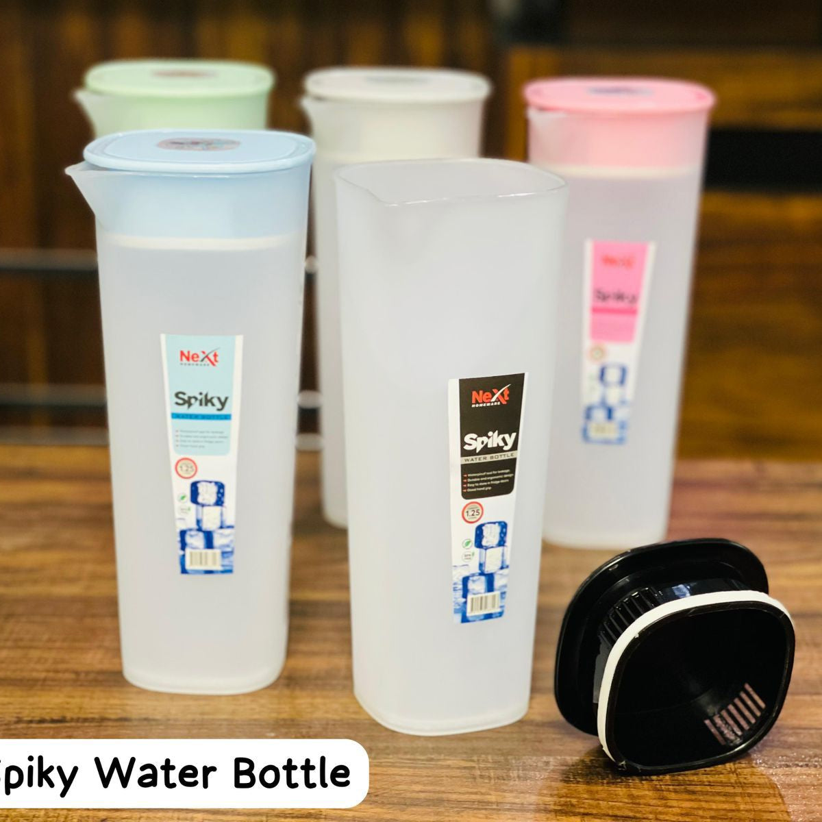 1.2 Liter Plastic Next Spiky Water Bottle For Home and Outdoor Use