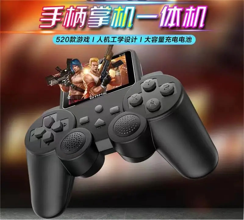 Digital S10 Retro Game Console with Screen Integrations and Built-in 520 Games and 8-bit Game Support