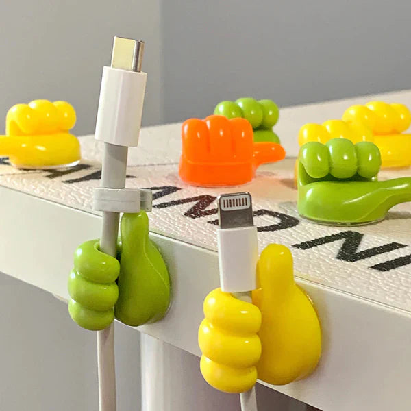 Creative Multipurpose Silicone Thumb Up Shaped Wall Hook (2Pcs)