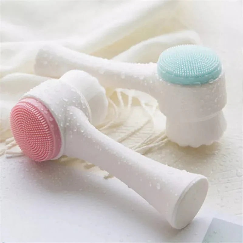 Double Side Cleansing Facial Brush