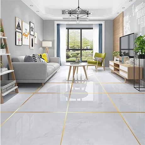 Self-Adhesive Sealing Tile Sticking Golden Decoration Tape For Home Floor Tiles and Wall Décor