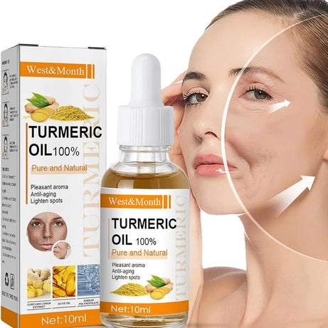 Turmeric Essential Oil Anti-Aging - Facial Care Serum Improves Skin Tone