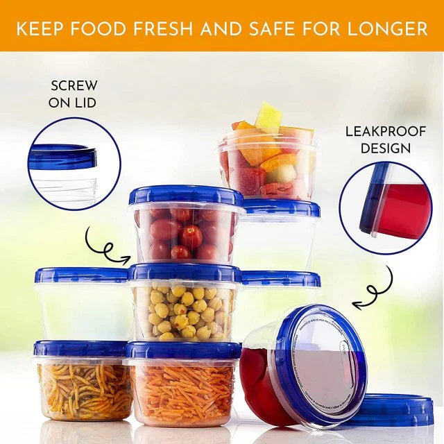 Pack of 3 – Adorable Multi-Colored Storage Jars