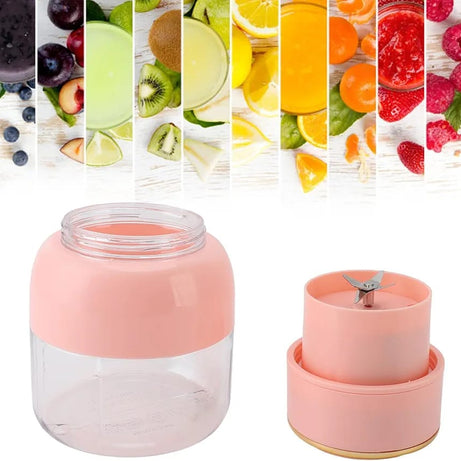 Portable USB Rechargeable 800ml Juicer Blender Cup with Straw Use in Home and More