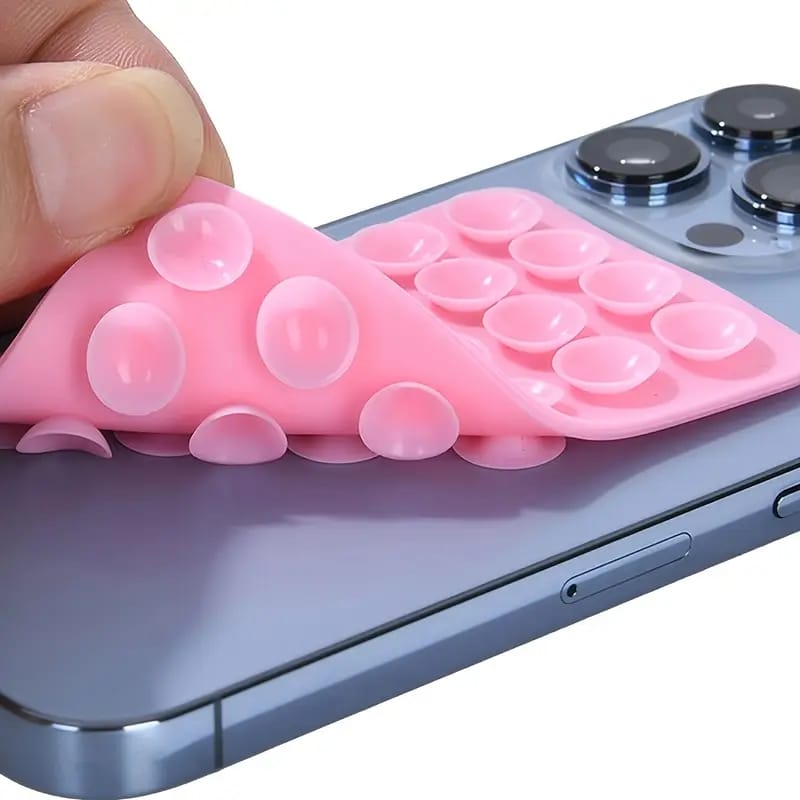 (Pack of 2) Universal Silicone Mobile Phone Holder with Suction Cup For iPhone and all Android Devices