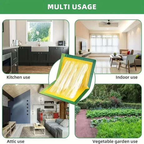 (Pack of 10) Sticky Glue Mouse Trap Book Essential Rat Catcher For Home and Dorm Cleaning