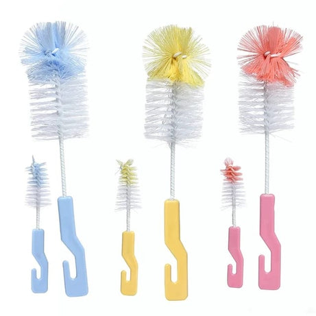 (Pack of 4) The Baby Bottle Brush Wash Bottle Nipple Brush Tool Sponge Cleaning Kit For Kitchen