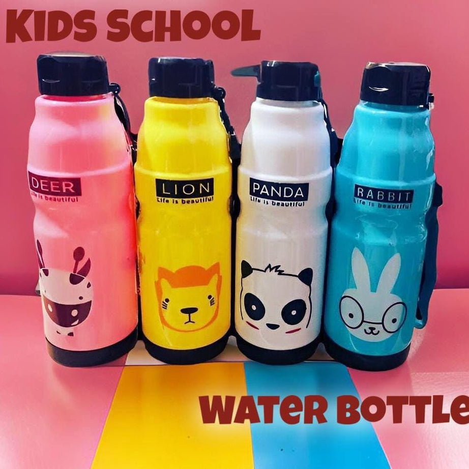 (Pack of 3) Commando Kids School Water Bottle For Home and Outdoor Use