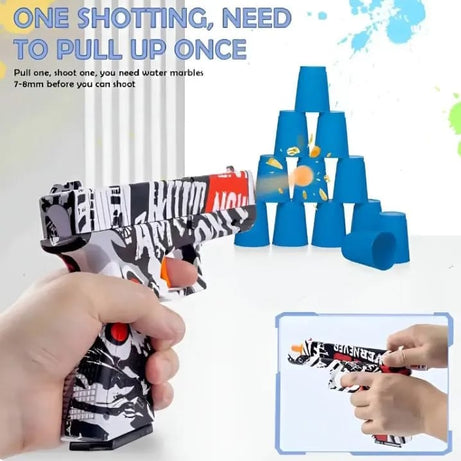 Large Size Glock Graffiti Water Balls Toy Gun For kids with Box