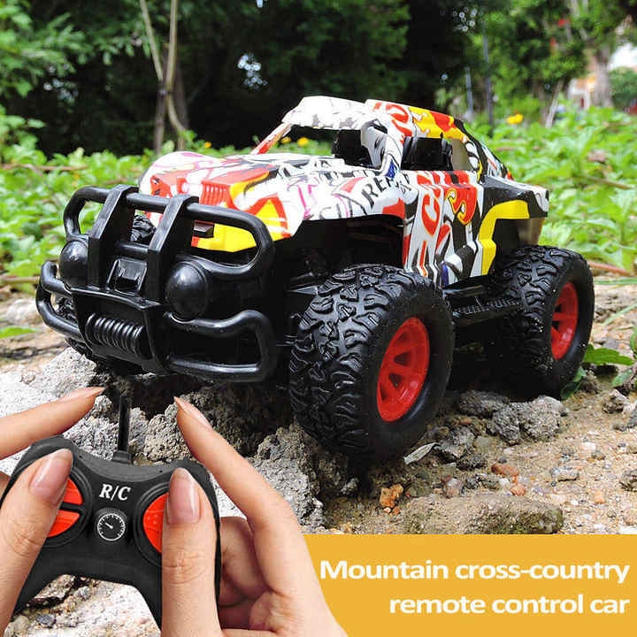 Mountain Cross Country Wireless Remote Jeep Control Off Road Vehicle Model Toy with Box For Kids