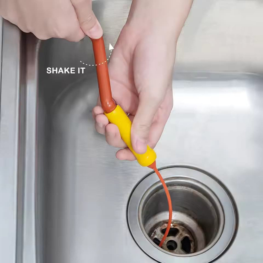 Flexisnake Drain Weasel Sink Snake Hair Clog Remover Tool