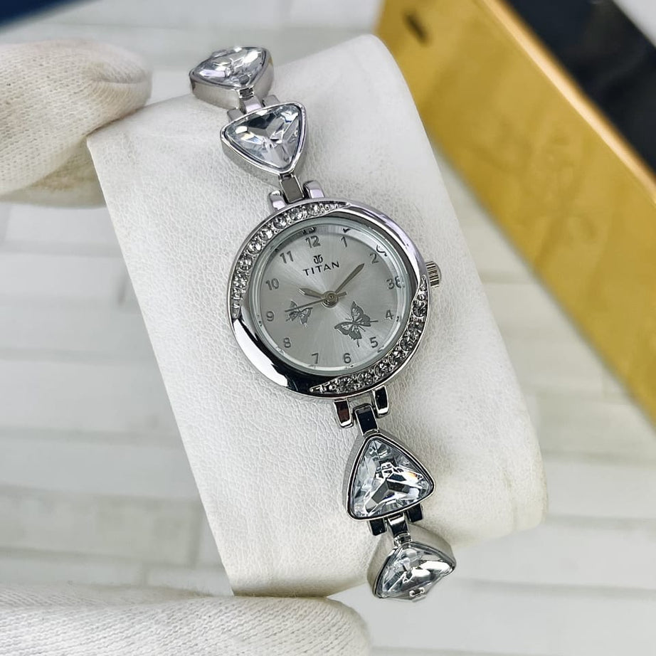 Women’s Titn Butterfly Diamond Watch (Random Color Combo)