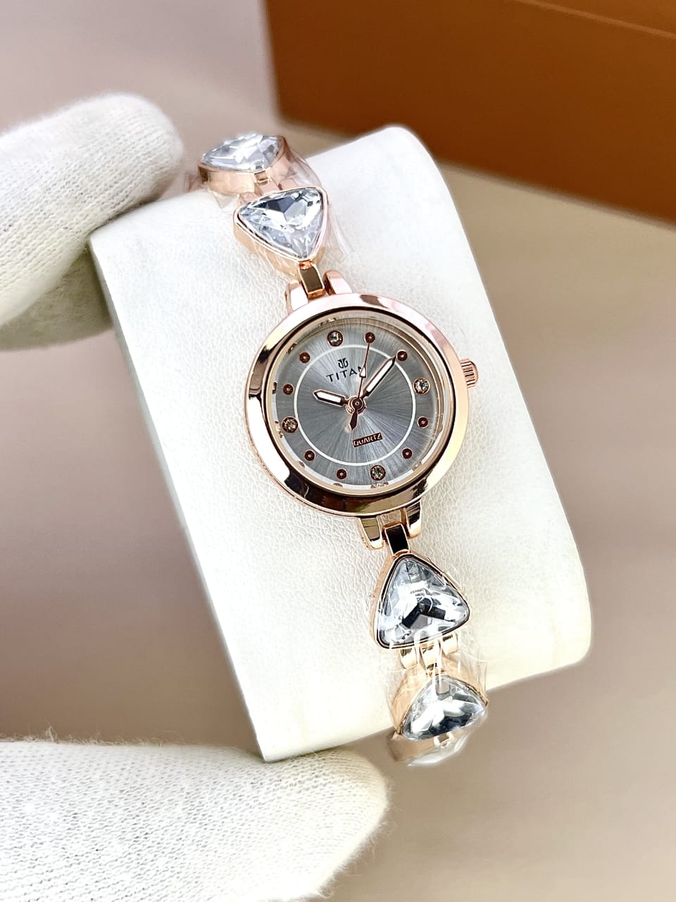 Women’s Titn Diamond Watch (Random Color Combo)