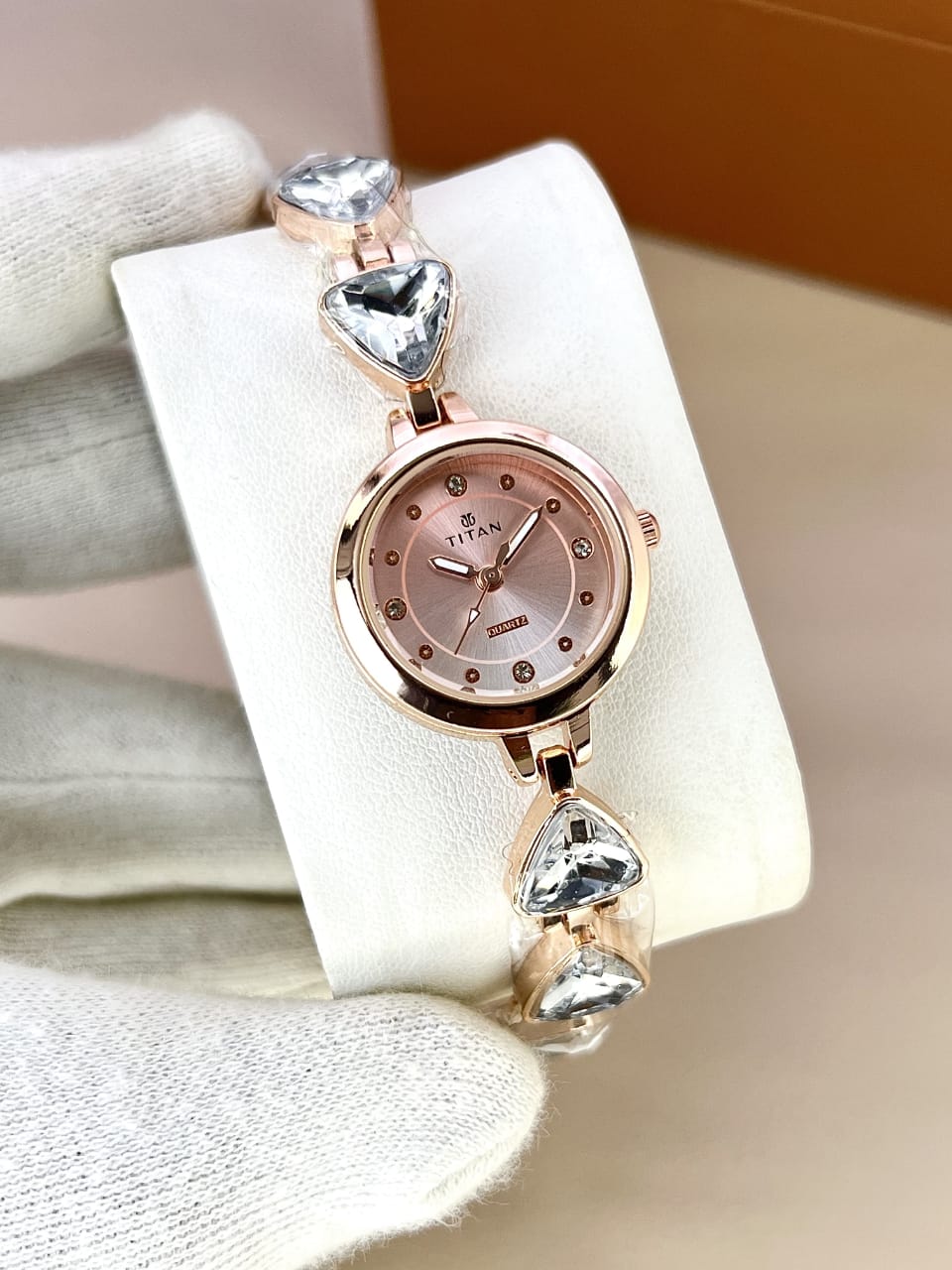 Women’s Titn Diamond Watch (Random Color Combo)