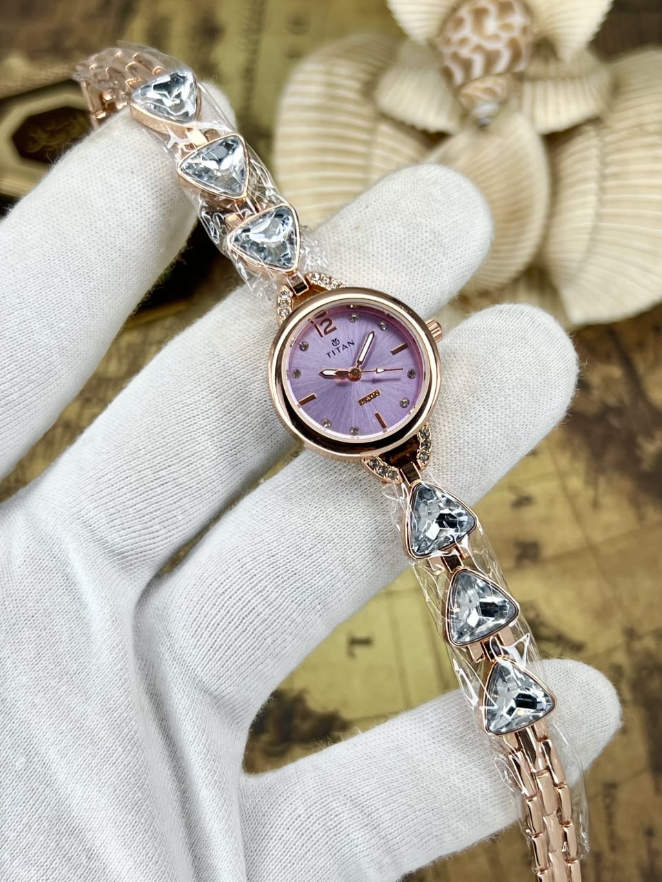 Women’s Titn Diamond Quartz Watch (Random Color Combo)