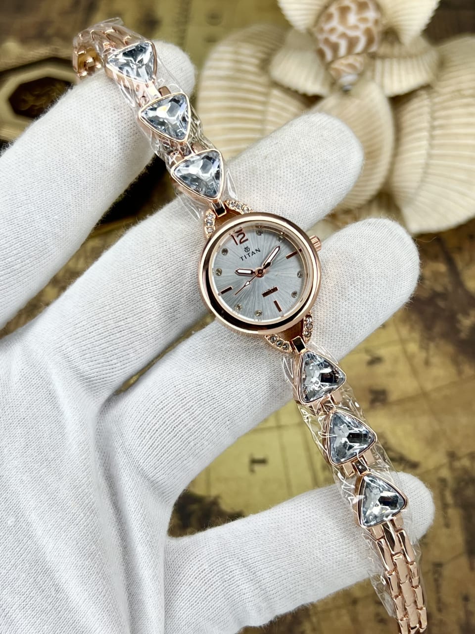 Women’s Titn Diamond Quartz Watch (Random Color Combo)