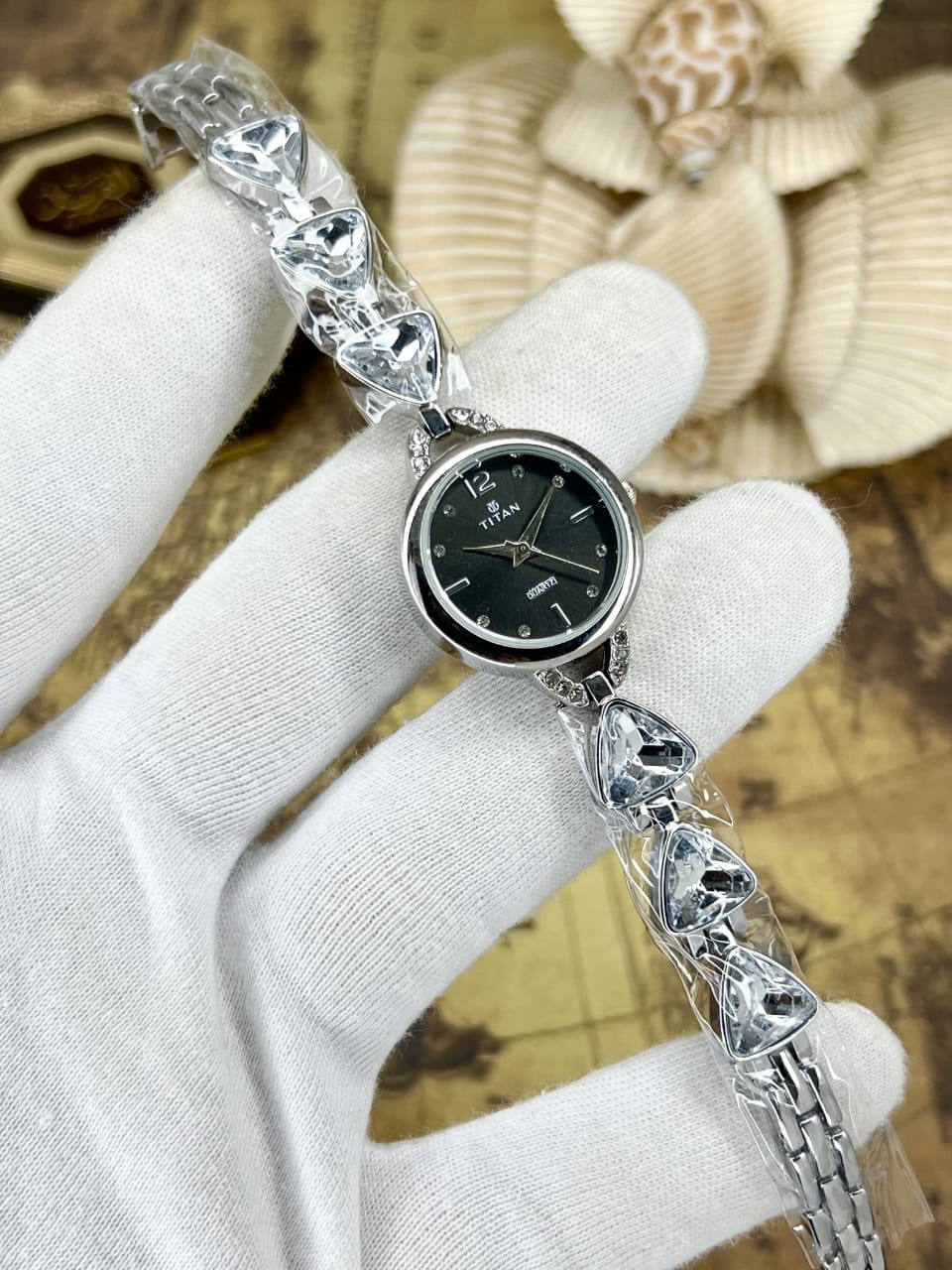 Women’s Titn Diamond Quartz Watch (Random Color Combo)