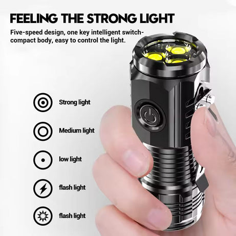 Mini 3 LED Flashlight Premium Outdoor Torch
