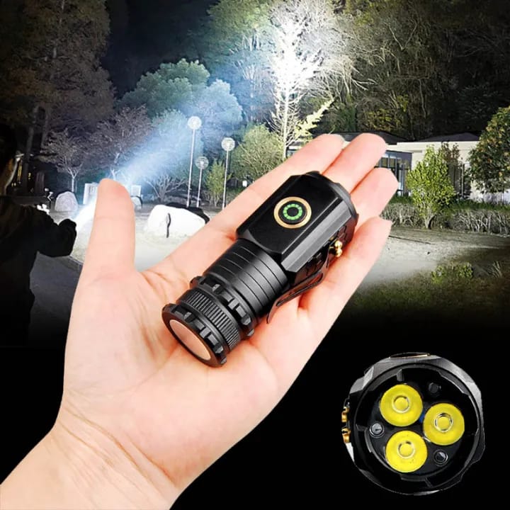 Mini 3 LED Flashlight Premium Outdoor Torch