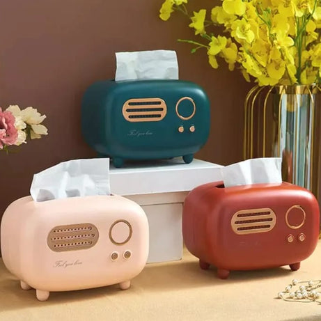 Retro Radio Tissue Box