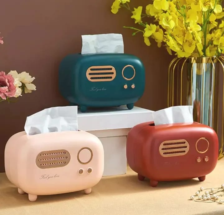Retro Radio Tissue Box