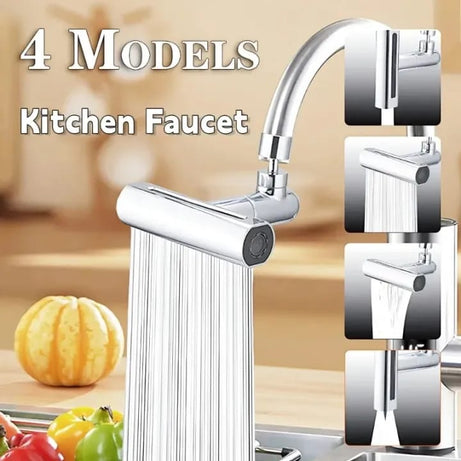 4 in 1 Kitchen Sink Faucet with Universal Swivel Shower Head