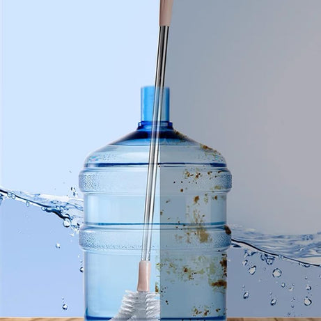 Long Bottle Brush, 3 & 5 Gallon Bottle Cleaner Brush, Bendable Replaceable Brush Head Bottle Cleaning Brush