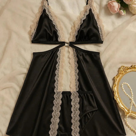 BLUSHING BRIDE NIGHTY 2 PIECES