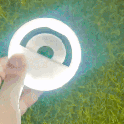 Portable USB Rechargeable Mini Mobile Selfie LED Ring Light with 3 Brightness Level