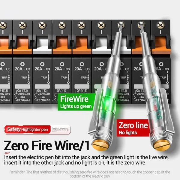 Dual Circuit Electrical Voltage and Current Tester Pen