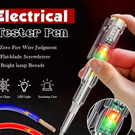 Dual Circuit Electrical Voltage and Current Tester Pen