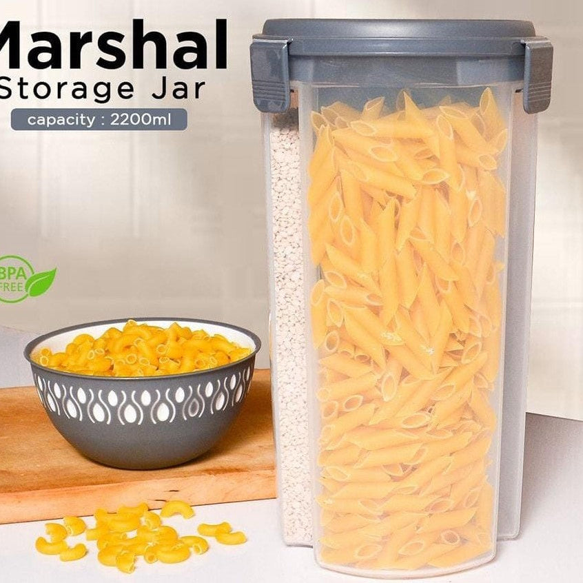 New 3 In 1 Marshal Storage Jar 2200ML For Food Storage Organizer Use in Home and Outdoor
