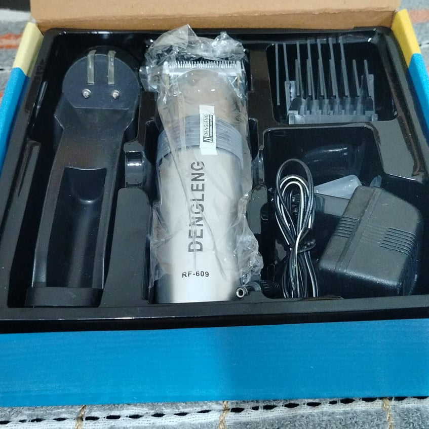 Dengleng RF-609 Rechargeable Hair And Beard Shaving Machine Set With Box For Men And Grooming