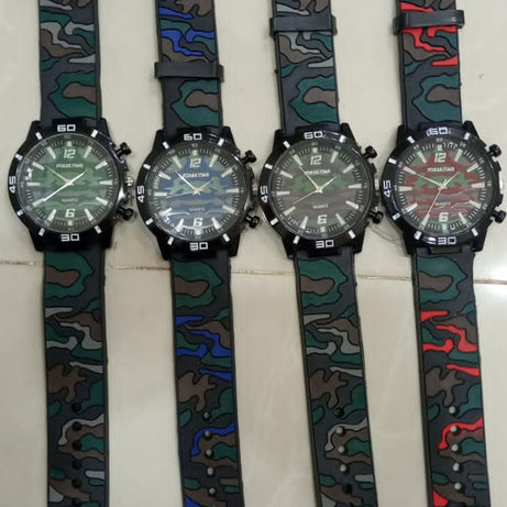 (Pack of 2) Force Time Army Analog Wristwatch For Men and Boys