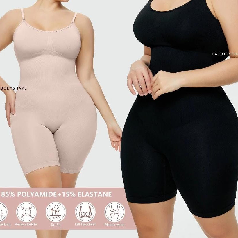 Frim Control Shaping for Women Seamless Crotchless Waist Slimming Body Shaper Full Bodysuit