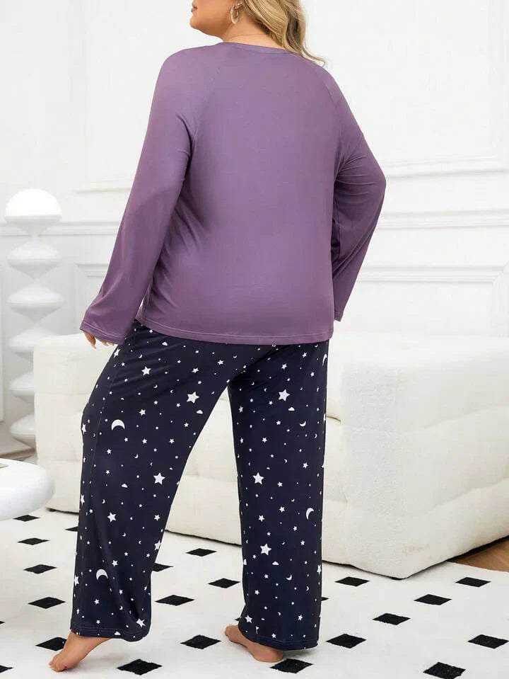 Purple Time To Sleep Nightwear