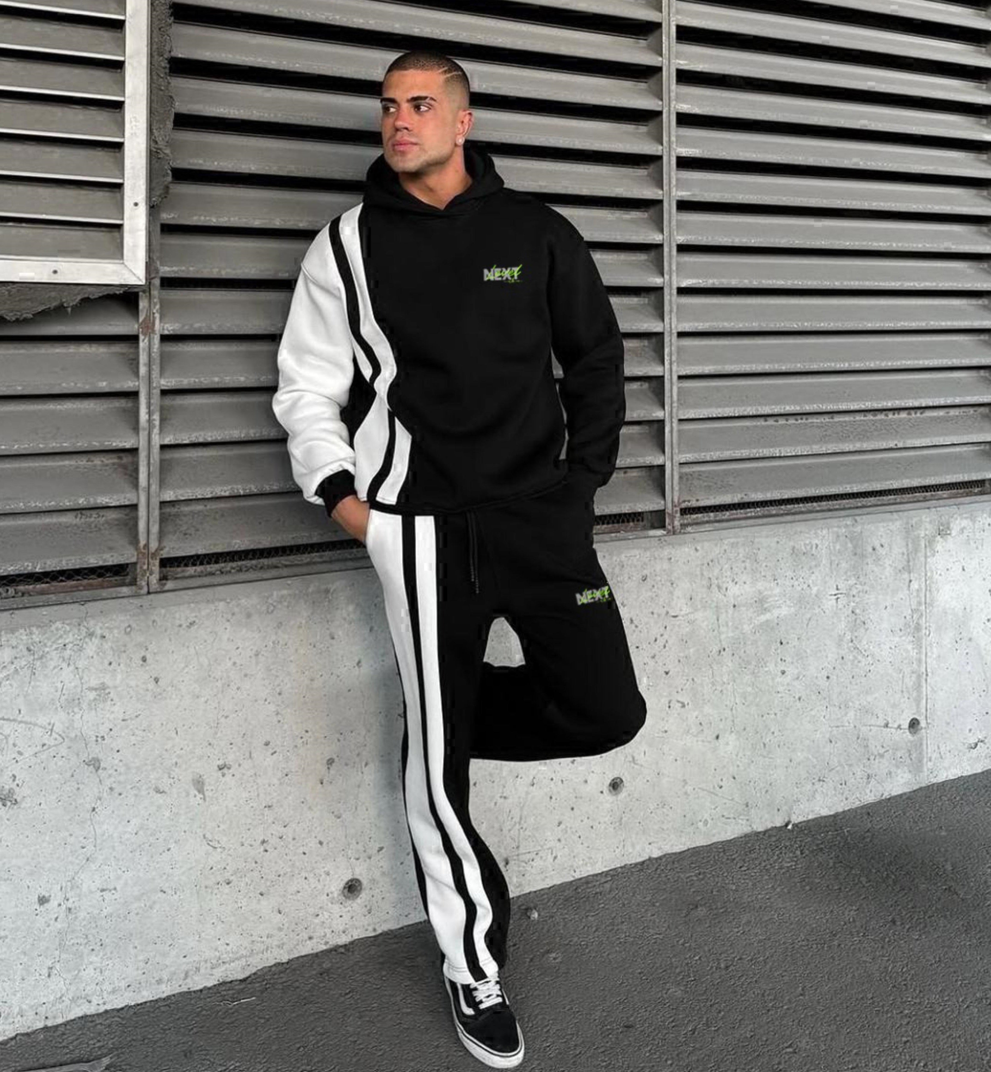 Winter Next Printed Contrast Panel Track Suit